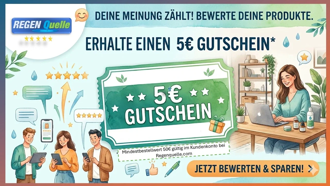5€ Gutschein für die Produktbewertung
