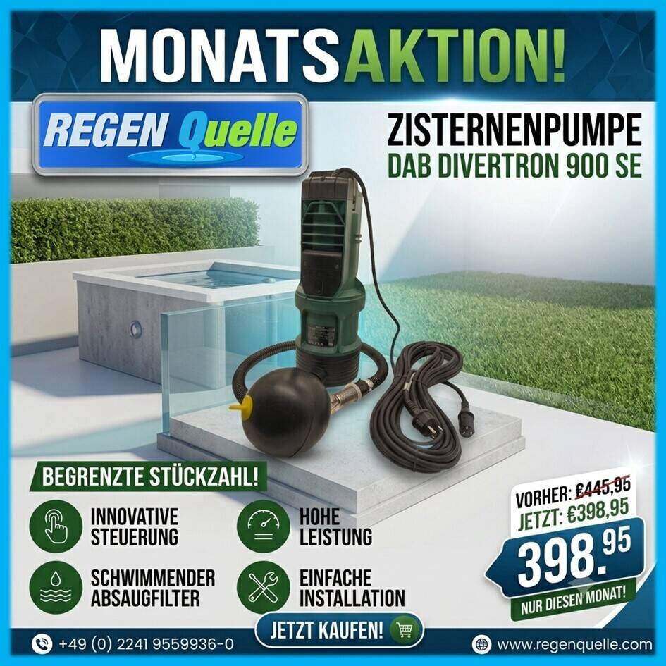 Aktion DAB Divertron Automatikpumpe mit schwimmender Entnahme