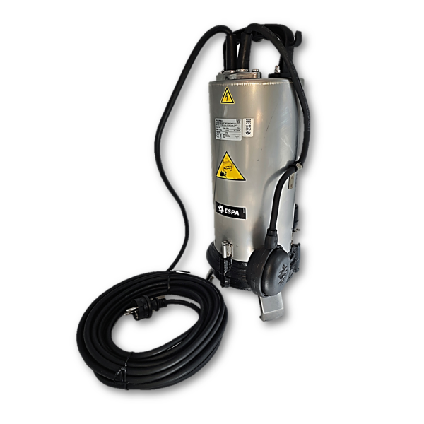 ESPA Vigicor MA Edelstahl Schmutzwasserpumpe m. Schneidwerk Schwimmer