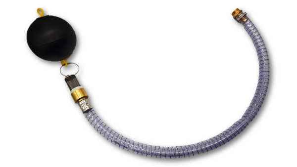 Schwimmende Entnahme 1" Pumpen Sauggarnitur 1m mit Rückschlagventil.