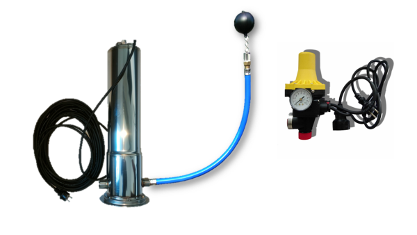 Umbra Combipress 07 6 230V Zisternenpumpe schwimmender Entnahme mit Standfuß