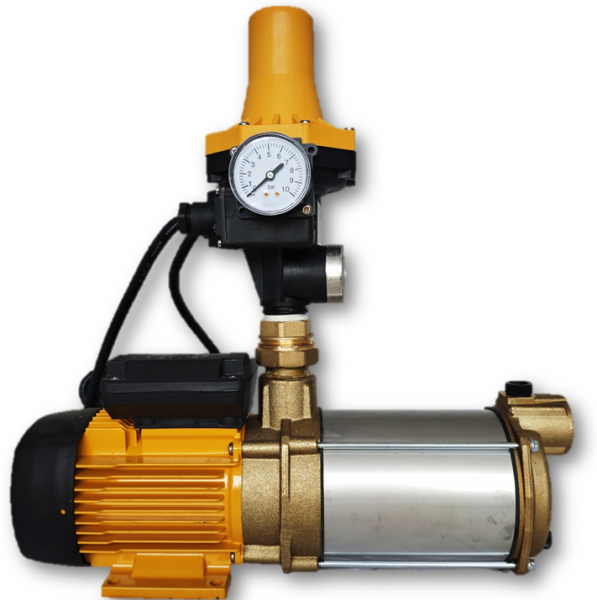ESPA Aspri Messing 15-3 MB Hauswasserwerk Klassik 3,4bar 3,5m³/h 230v mit KIT 02 Druckschalter
