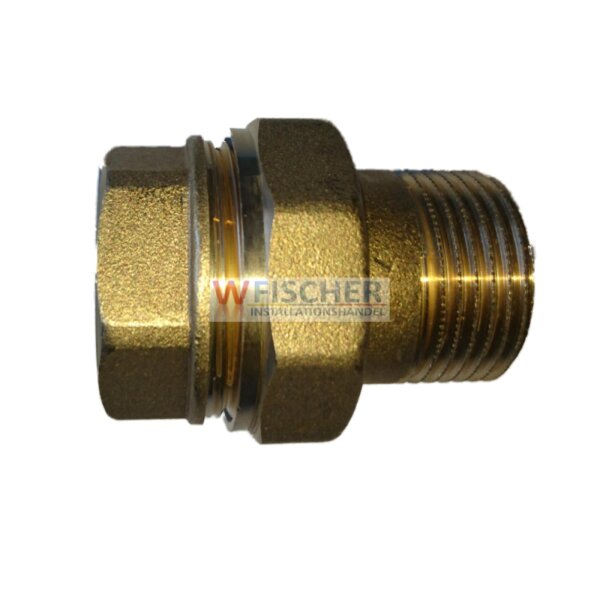 Cosima 3-tlg Messing Pumpen Verschraubung 1" IA mit Oring