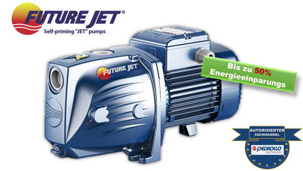 Pedrollo FUTURE JET Guss Pumpe Selbstansaugend 9m 4,4bar 6000l/H Typ JETm1A