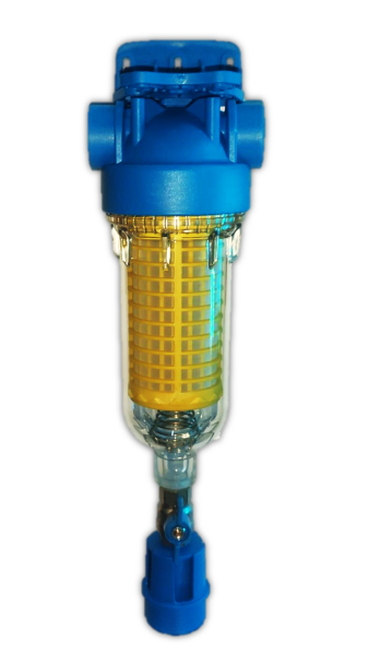 HYDRA-ONE Arbeitswasser / Brunnenwasserfilter 1" Rückspülbar 90 mcr Self-Cleaning Filter IN/OUT