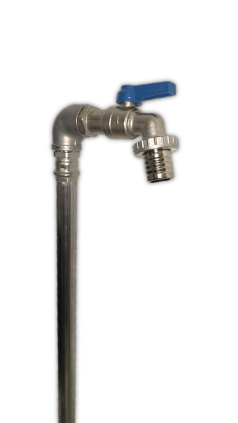 Edelstahl Zapfsäule / Standrohr 1" für Garten, Bau und Landwirtschaft