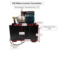 RQ TWSeco Inverter Trennstation 5,0m³/h Kategorie 5 nach EN1717 power by Calpeda