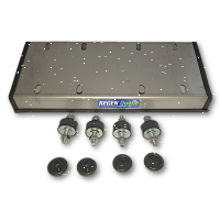 ESPA Aspri Messing 15-4 B Hauswasserwerk Klassik mit RQ15 Wandkonsole und KIT 02 Druckschalter