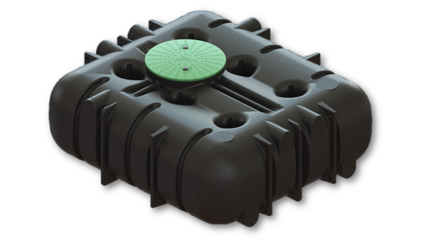 Cipax Flachzisterne 4000L Inkl. Schachtabdeckung Höhe 0,91m 250KG