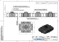 Cipax Flachzisterne 12.000L Inkl. Schachtabdeckung Höhe 1,175m 2x 328KG