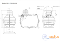 Nautilus PE Zisterne 5000l inkl. Filter und Siphon 195KG