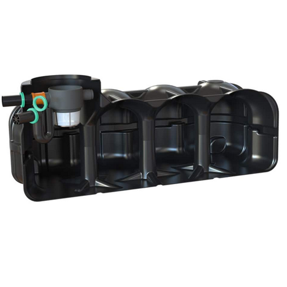Nautilus PE Flachzisterne 5000l inkl. Filter und Siphon 190KG