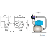 ESPA Aspri 15-4 B Hauswasserwerk ProLine mit GW 20L Druckkessel