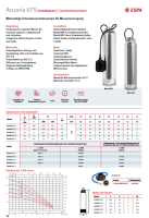 ESPA Acuaria M 07S Tauchdruckpumpe 3,9m³/h 4,4bar 125mm