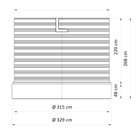 Intewa PLURAFIT Schachtverlängerung H22cm Ø33cm