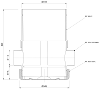 Intewa PLURAFIT Rigolen Inspektions-, und Reinigungsschacht