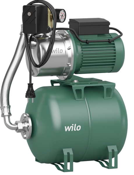Wilo HWJ 202 Jet-Pumpe 20l AD Hauswasserwerk 3,6bar 4,4m³/h selbstansaugend max 8m 4265550